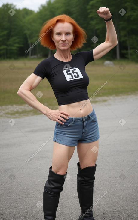 Estonian 45 years female with  ginger hair