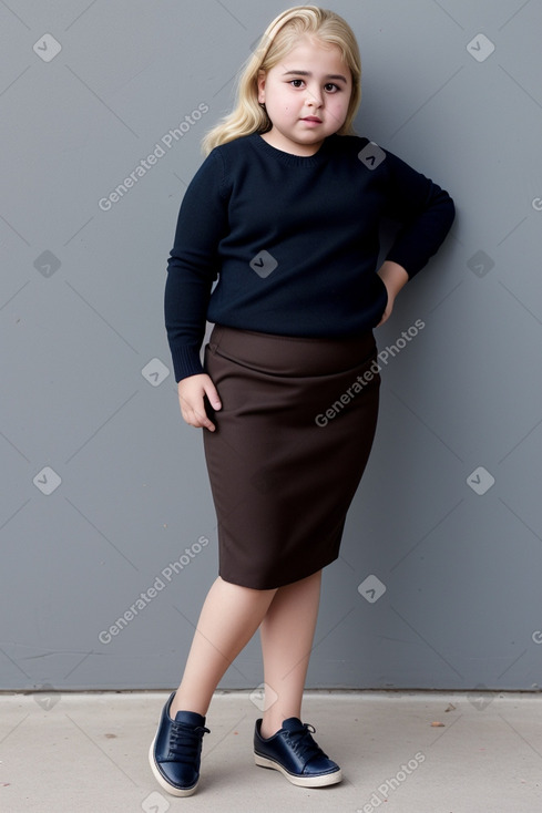 Jordanian child girl with  blonde hair