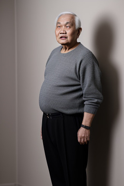 Malaysian elderly male with  black hair