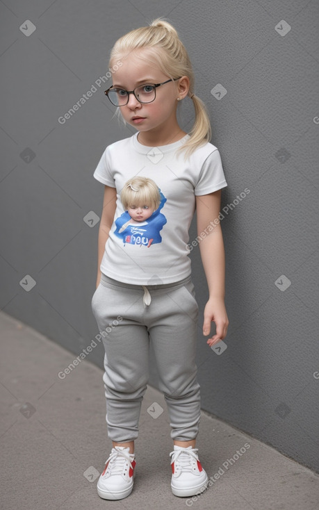 Slovak infant girl with  blonde hair