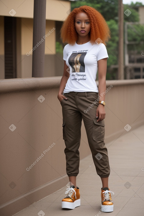 Senegalese adult female with  ginger hair