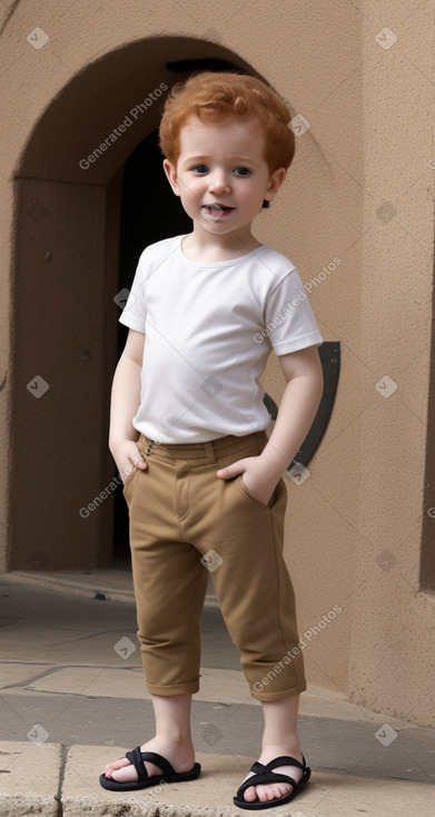 Israeli infant boy with  ginger hair