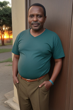 Tanzanian middle-aged male with  brown hair