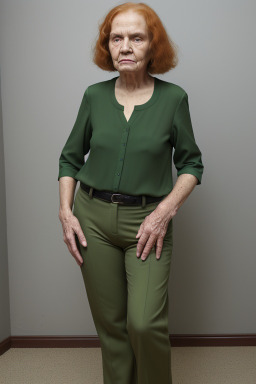 Brazilian elderly female with  ginger hair