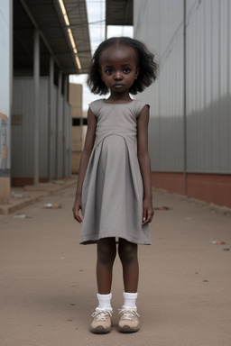 Sudanese infant girl with  gray hair