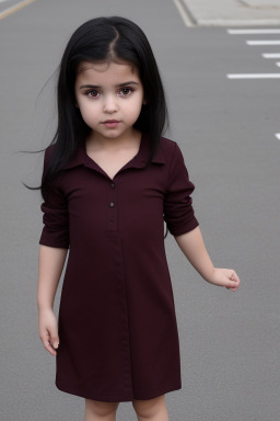 Algerian infant girl with  black hair