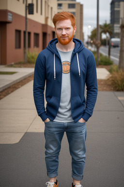 Hispanic adult male with  ginger hair