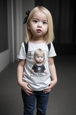 Singaporean infant girl with  blonde hair