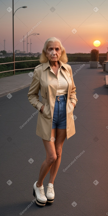 Lebanese elderly female with  blonde hair