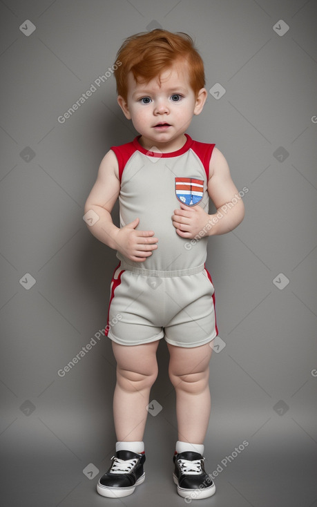 Paraguayan infant boy with  ginger hair