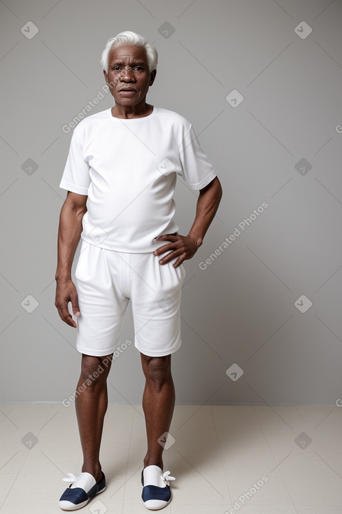 Nigerian elderly male with  white hair