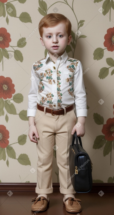 Azerbaijani infant boy with  ginger hair