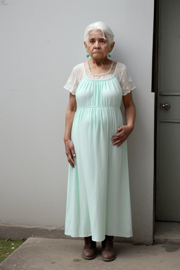 Honduran elderly female with  white hair