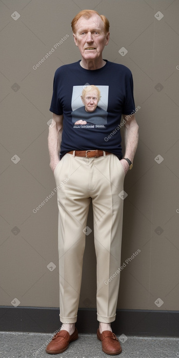 Irish elderly male with  ginger hair