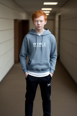 Teenager boy with  ginger hair