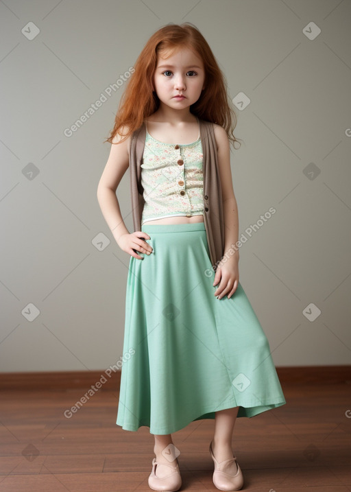 Uzbek infant girl with  ginger hair