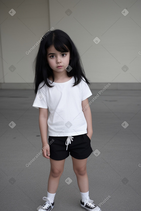 Child girl with  black hair