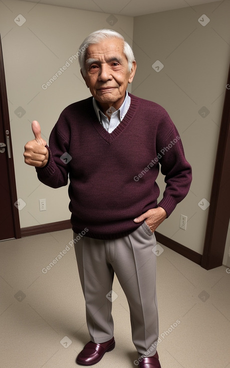 Peruvian elderly male with  gray hair