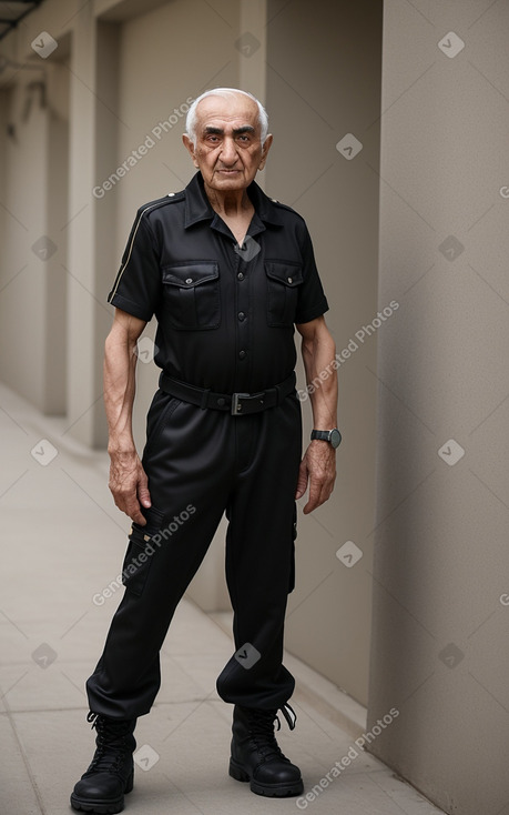 Azerbaijani elderly male with  black hair