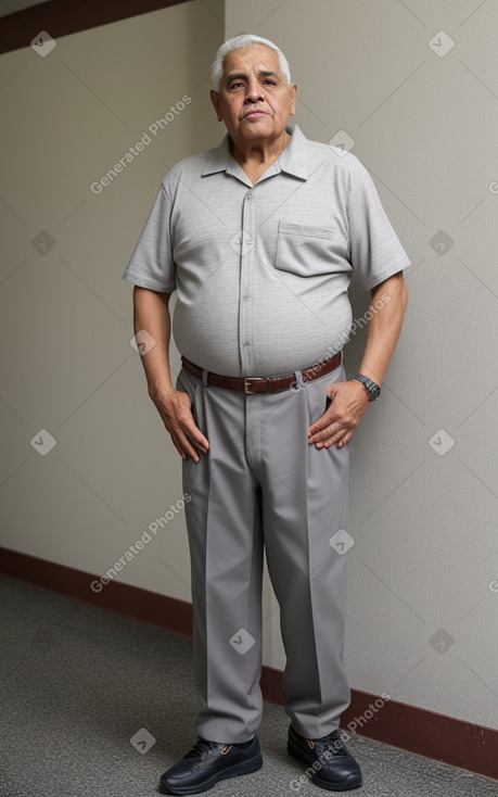 Puerto rican elderly male with  gray hair