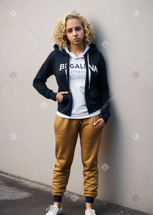 Puerto rican young adult female with  blonde hair