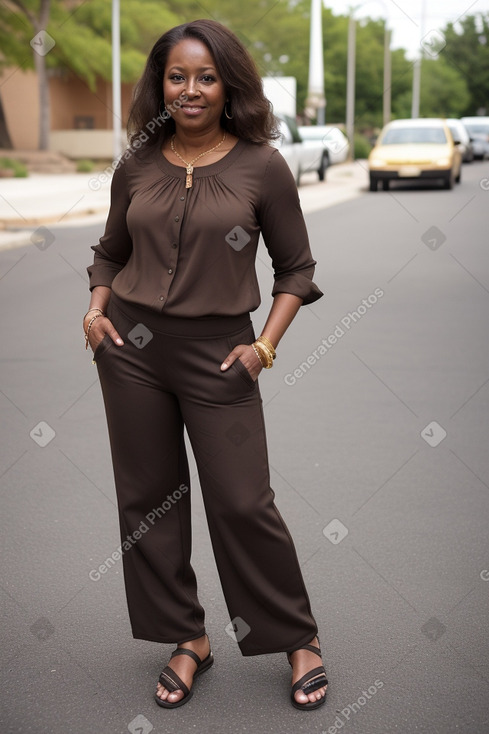 African american 45 years female with  brown hair