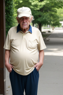 Albanian elderly male with  blonde hair