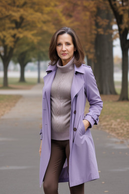 Serbian middle-aged female with  brown hair