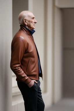 Albanian elderly male with  ginger hair