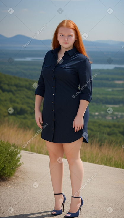 Croatian teenager girl with  ginger hair