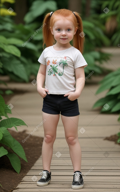 Latvian infant girl with  ginger hair