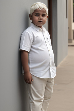 Omani child boy with  white hair