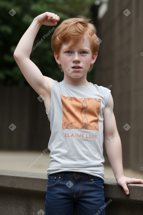 Child boy with  ginger hair