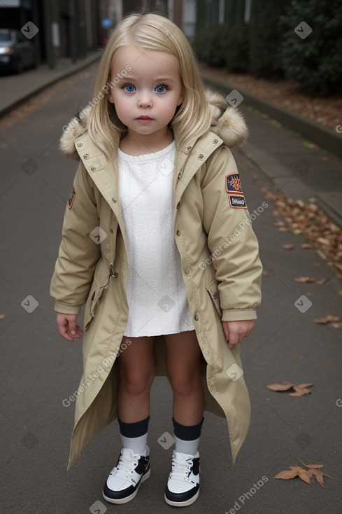 Dutch infant girl with  blonde hair