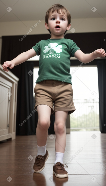 Irish infant boy with  brown hair