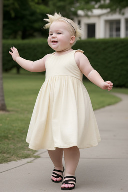 Belgian infant girl with  blonde hair