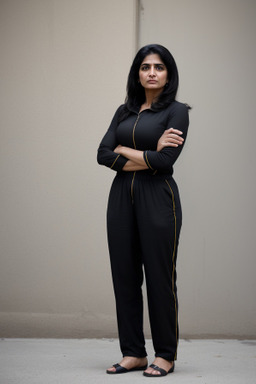 Pakistani middle-aged female with  black hair