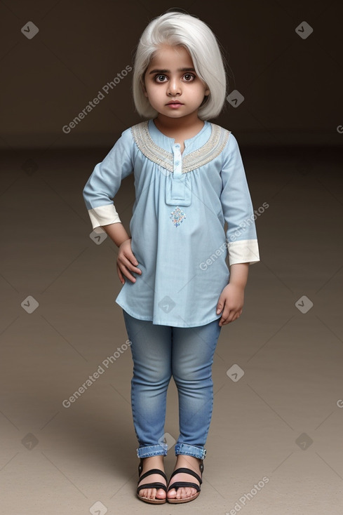 Pakistani infant girl with  white hair