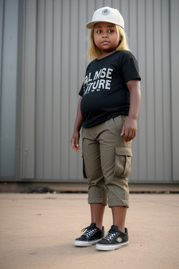 Malian child girl with  blonde hair