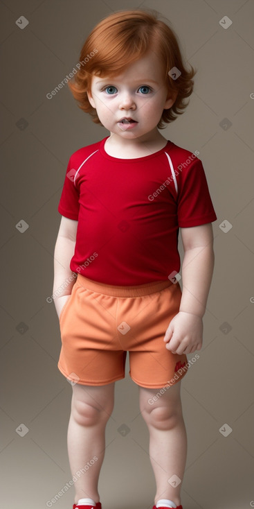 French infant boy with  ginger hair