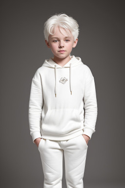 Child boy with  white hair