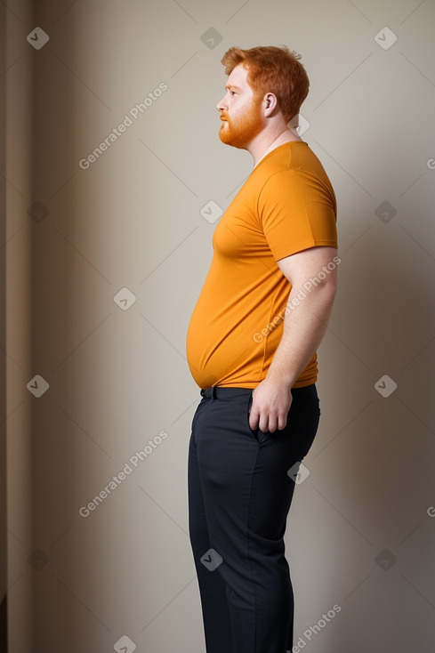 Brazilian adult male with  ginger hair