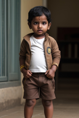 Sri lankan infant boy with  brown hair