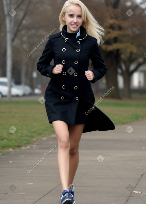 Tanzanian young adult female with  blonde hair