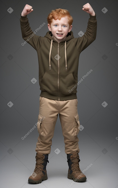 Puerto rican child boy with  ginger hair