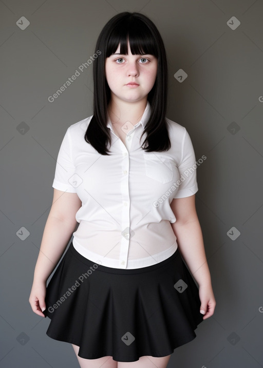 Australian teenager girl with  black hair