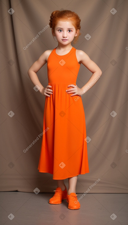 Uzbek child girl with  ginger hair