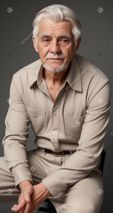 Danish elderly male with  white hair