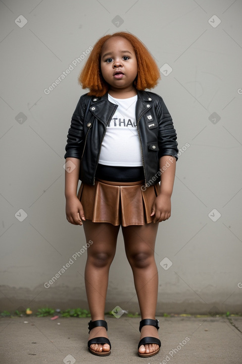 Jamaican infant girl with  ginger hair