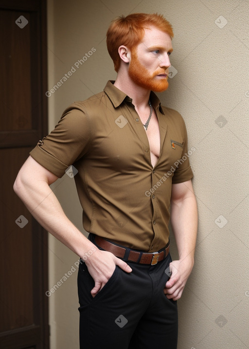 Zimbabwean adult male with  ginger hair